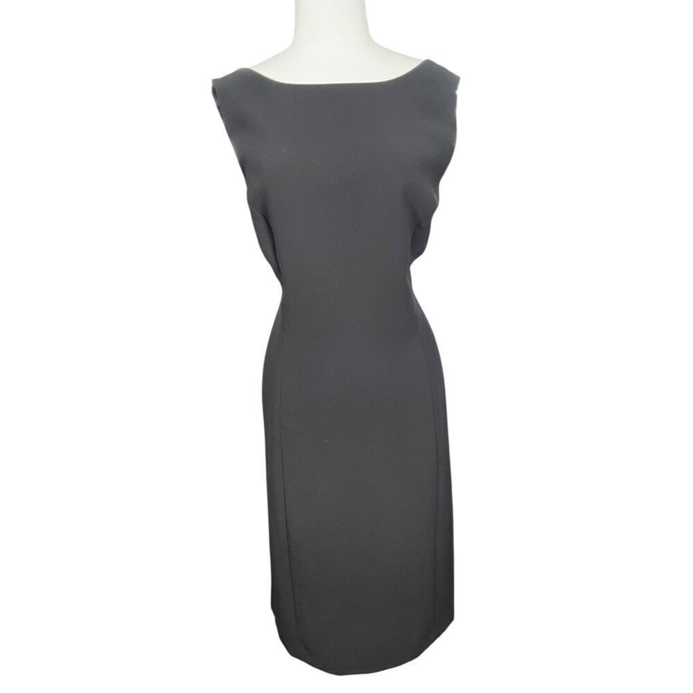 Tahari Arthur S. Levine Women's Professional Dress Size 16 Black Sleeveless